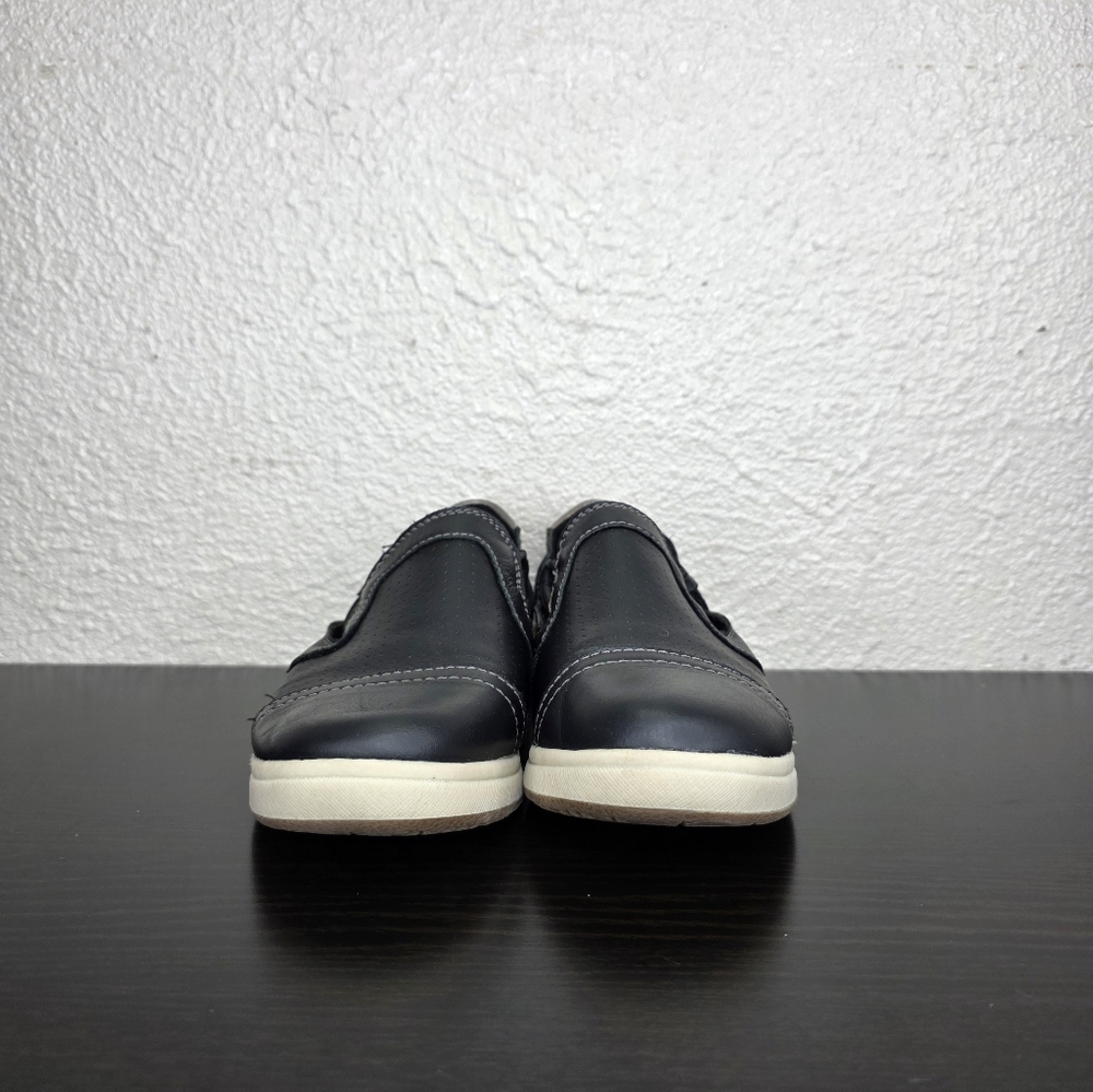 Earth Origins Elizabeth Wide Shoes Women Color Black Leather Slip On Size 6 - Picture 4 of 12